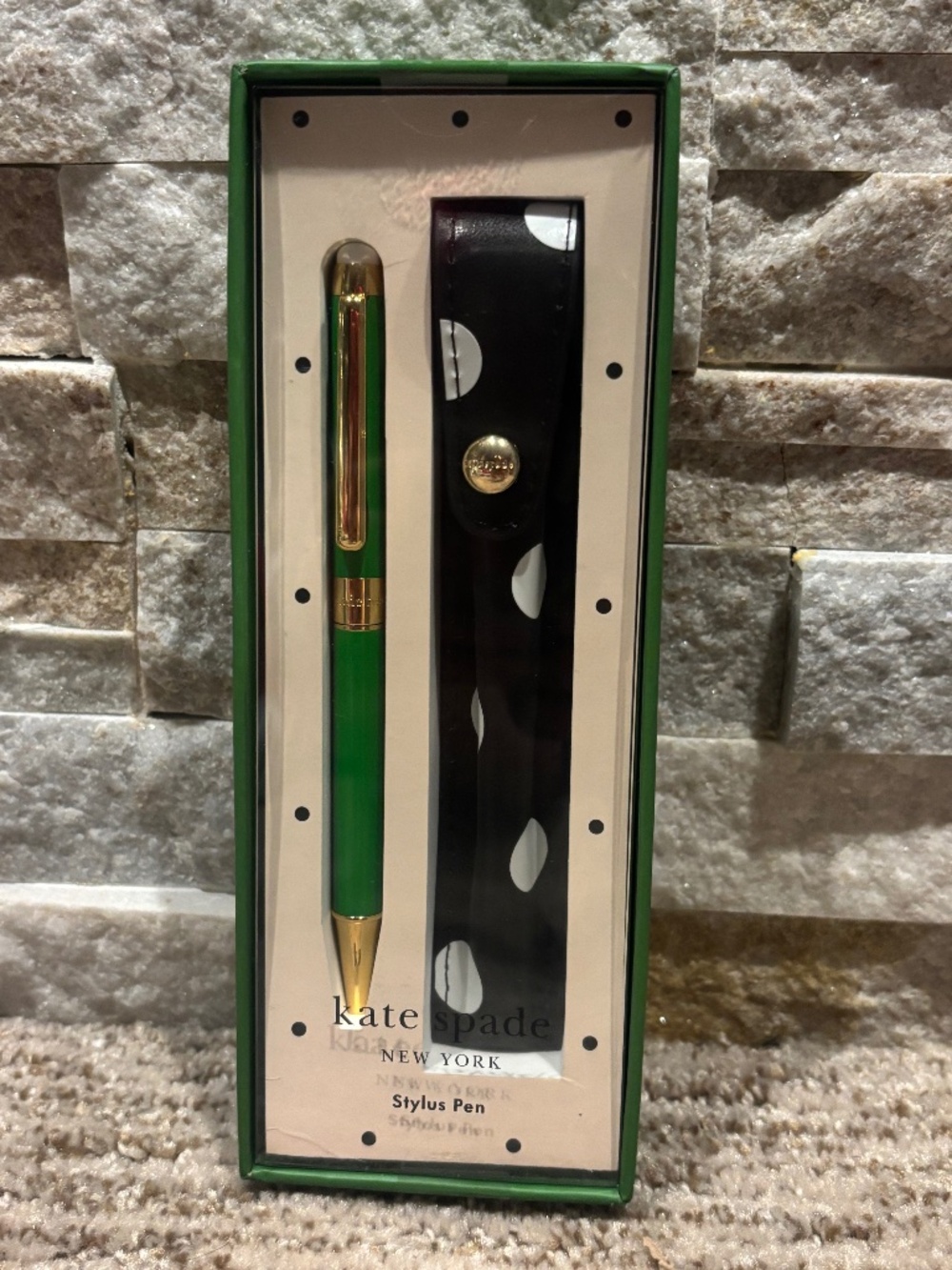 Kate Spade “Picture Dot” Stylus Pen With Pouch